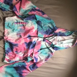 Tie-dye windbreaker